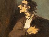 une image représentant un tableau d'un homme vêtu d'un manteau marron