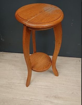 Sellette tripode en chêne massif - plateau fendu pour bricol…