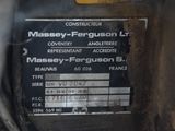 a label on the back of a tractor that says massey ferguson