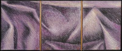 Jacques JOOS (1945-2021), "Triptyque violet", 1993, techniqu…