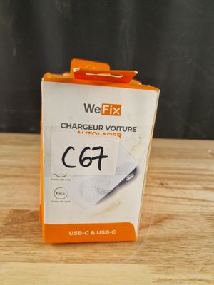 C67// lot de 10 Wefix Chargeur de voiture USB-A , neuf