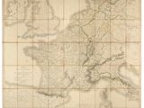 une vieille carte de l'Europe indiquant les frontières des pays