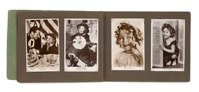 a book with pictures of women on it on a white background