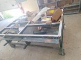 a table that has a lot of boxes on top of it