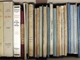 a box full of books that are sitting on a table