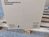 a box of toys sitting on a pallet on the ground