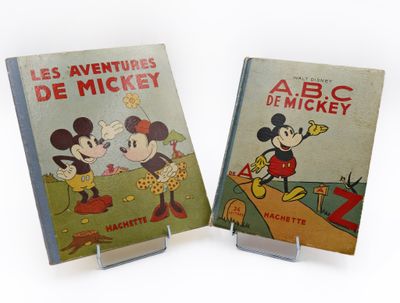 Disney Mickey Lot 2 Vols A. B. C. De Michey Hachette 1936