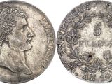 une pièce d'argent portant l'image d'un homme