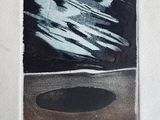 peinture représentant une image en noir et blanc d'un objet en noir et blanc