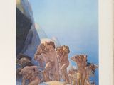 une image représentant un tableau montrant un groupe d'hommes sur une montagne
