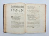 an old open book with a picture of a phedri on it