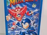 the box for the game mega man 5 is on display