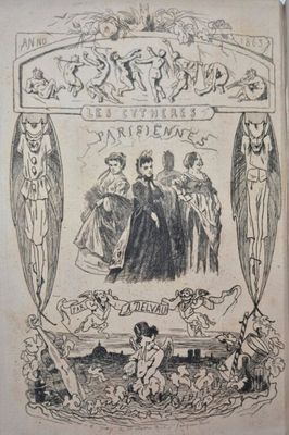 un vieux livre sur lequel est dessiné un groupe de personnes