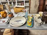 a table that has a lot of different items on it