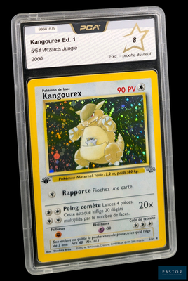 une image d'une carte Pokémon dans un étui en plastique