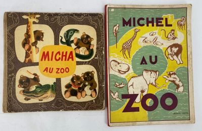deux livres pour enfants illustrés d'animaux