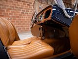 a brown leather seat in the back of a car