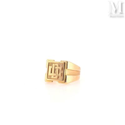 an image of a close up of a ring on a white surface