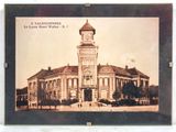 a picture of a picture of a building with a clock tower