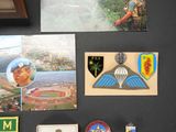 a picture of a collection of military memorabilia on a table