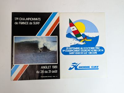 LOT DE DEUX PROGRAMMES : - 17eme championnats de France - An…