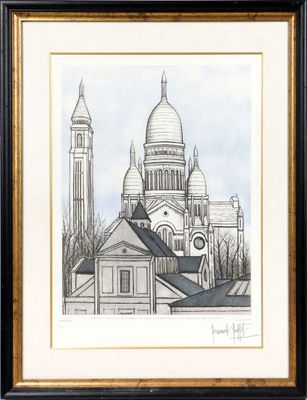 Bernard BUFFET (1928-1999). Le Sacré Cœur - 1985.
