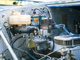 a close up view of a car engine with a lot of wires
