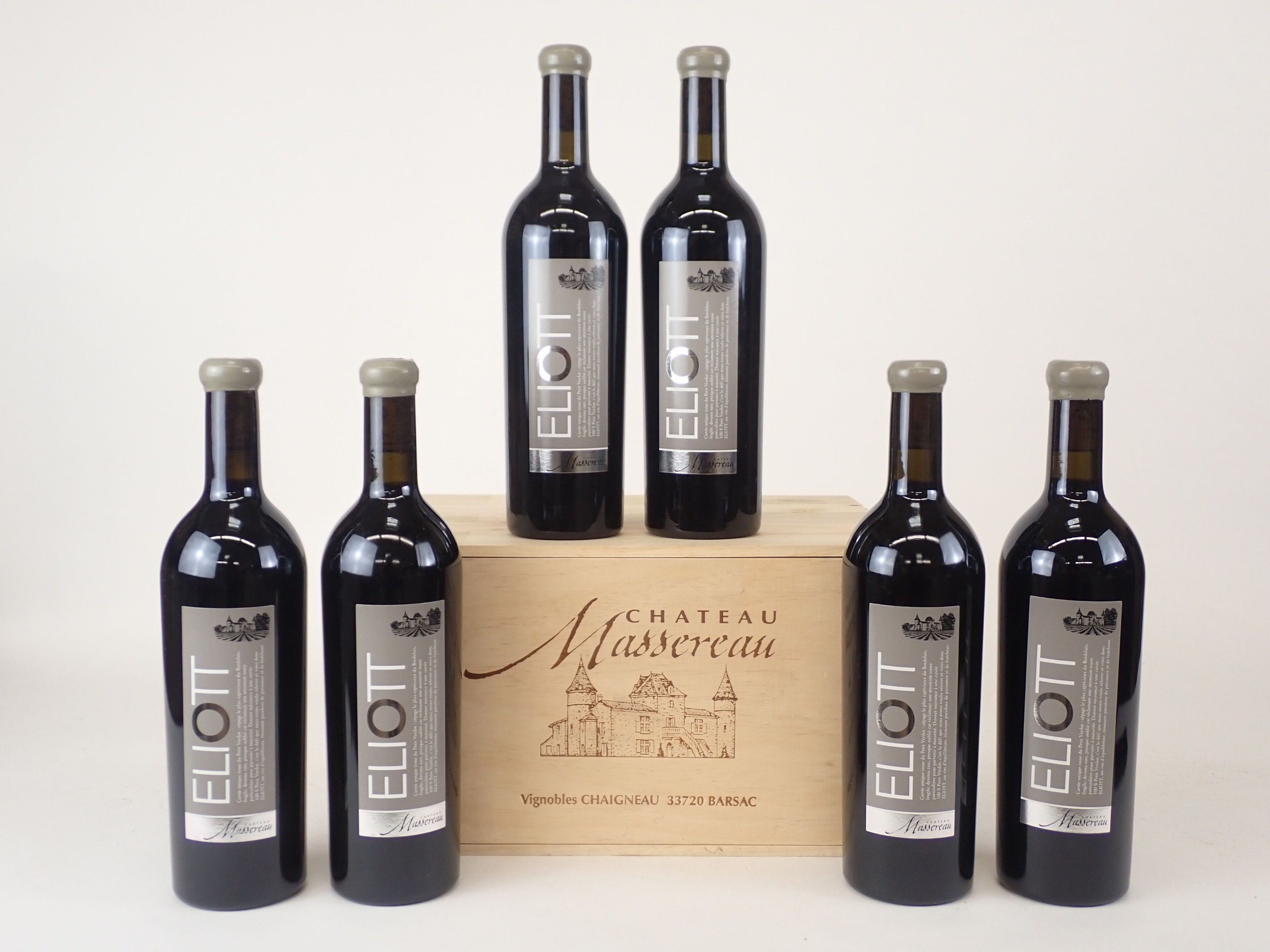 BORDEAUX - 1 CBO, 6 bouteilles, Graves, Château Massereau, E…