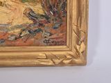 a picture of a painting on the wall of a room