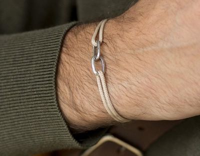 a man that is wearing a bracelet on his wrist