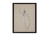 l'image d'un dessin représentant une femme en robe blanche