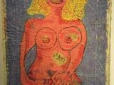 une image représentant un tableau d'une femme nue posant sur une table