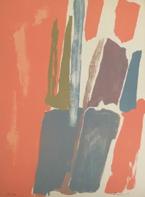 Lithographie Originale Xavier La Victoire – Bugatti-Helle – 19,75 X 25,5 – Signée 2010