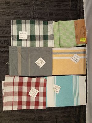 Lot de 100 torchons en coton de différants modèles - différe… - Photo 1