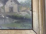 a picture of a painting on the wall of a house