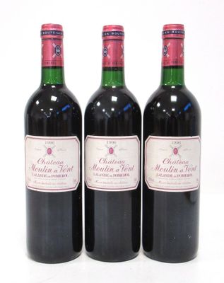 3 Blles CH. MOULIN A VENT Lalande de Pomerol 1996 - Photo 1