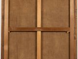an image of a wooden frame with a window on the wall