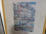 une photo d'une photo d'un bâtiment dans un cadre