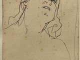 une image représentant le dessin d'une femme avec une serviette sur la tête
