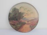a picture of a picture of a painting on a plate