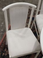 Table ronde en bois stratifié blanc, piétemen et support en … (photo 3)