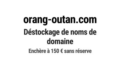 Nom de domaine orang-outan.com.