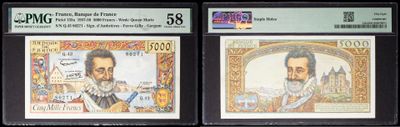 three different types of currency are displayed on a black background