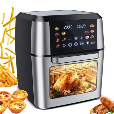 an image of an air fryer with a bunch of food inside of it