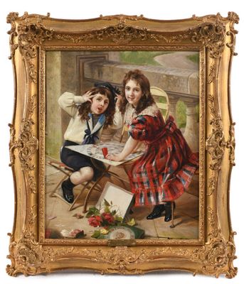 Federico OLARIA (1849-1898). Le Nouveau jeu.