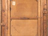 a painting of a wooden frame with a painting on it