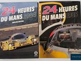 two books on the same cover of a race car and a race car