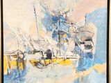 painting of a painting of a boat in a body of water