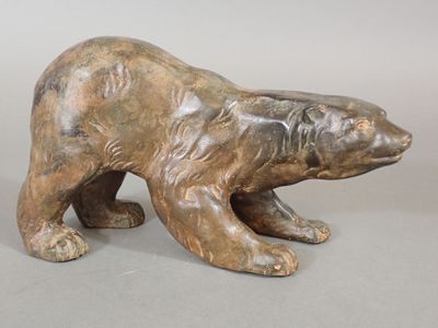 Pierre CHENET (XXe-XXIe siècle) "Ours polaire marchant".