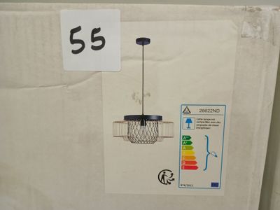 @@@ 4 suspensions cage métal noir et doré - NEUF EN CARTON -…